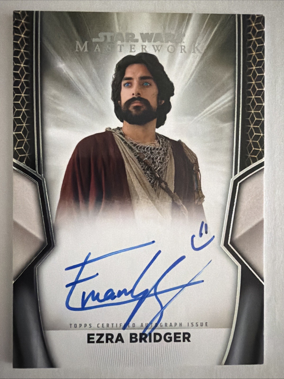 2025 Topps Star Wars Masterwork Eman Esfandi as Ezra Bridger On Card Auto #A-EE