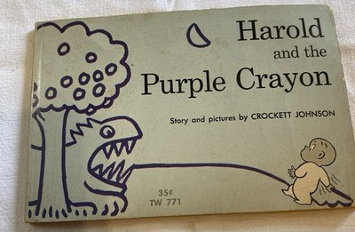 Harold and the Purple Crayon 1969 Scholastic Vintage PB Crockett Johnson