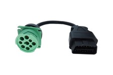 OBD2 Male To 9 Pin J1939 Female Adapter Cable OBDII To Green J1939