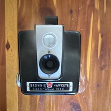 Kodak Brownie Hawkeye Flash Black Vintage Box Camera