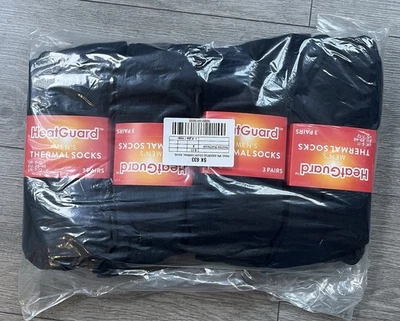 HEATGUARD Men’s Thermal Socks 12 Pairs Multi Pack Winter Warm Work Socks UK 6-11 New