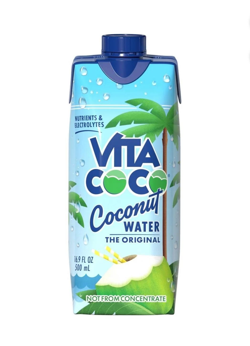 Vita Coco Coconut Water Original 500ml (16.9 Fl Oz) - Not from Concentrate Drink