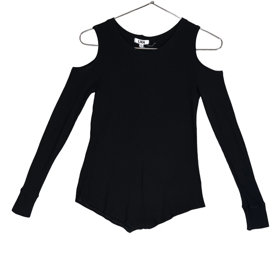Blusa LNA material térmico tamanho XS preta manga longa ombros frios gola redonda - Imagem 2 de 4