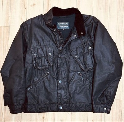 BARBOUR x ENGINEERED GARMENTS Lincoln Wachsjacke Schwarz Größe L Selten Japan