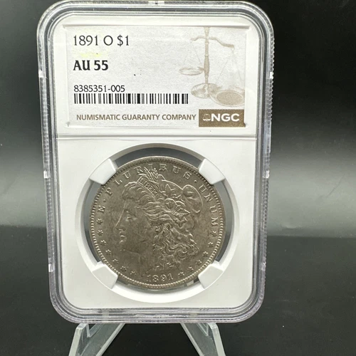 1891 O $1 Morgan Silver Dollar - NGC AU55 - 005