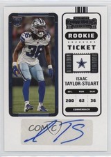 2022 Panini Contenders Rookie Ticket Isaac Taylor-Stuart #289 Auto 1cc7