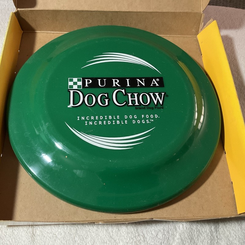 1990's PURINA Dog CHOW Food K-9 FLYING DISC 9" Catch Fetch Pet Toy PROMO NEW