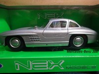 Mercedes Benz 300 Sl Silber 1/24-27 Ca.18Cm Oldtimer Modelauto