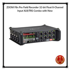 ZOOM F8n Pro Field Recorder 32-bit Float 8-Channel Input XLR/TRS Combo with New