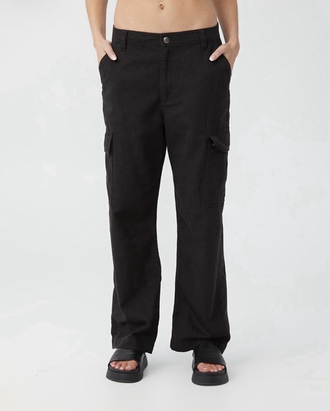 Cotton On Petite Bobbie Cargo Pants Black Size 6 AU