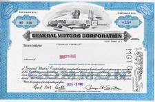 General Motors Corporation, 1982 (25 Shares) - Nr. 619, ausg. an Charles Farrell