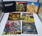 VINTAGE IRON MAIDEN VINYL 1980's - LOT OF 6 plus Tour Book - UNTESTED G-VG