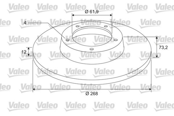 2X Valeo Bremsscheibe Coated 675409 FüR CitroËN Peugeot DS Partner Tepee 308 SW-image