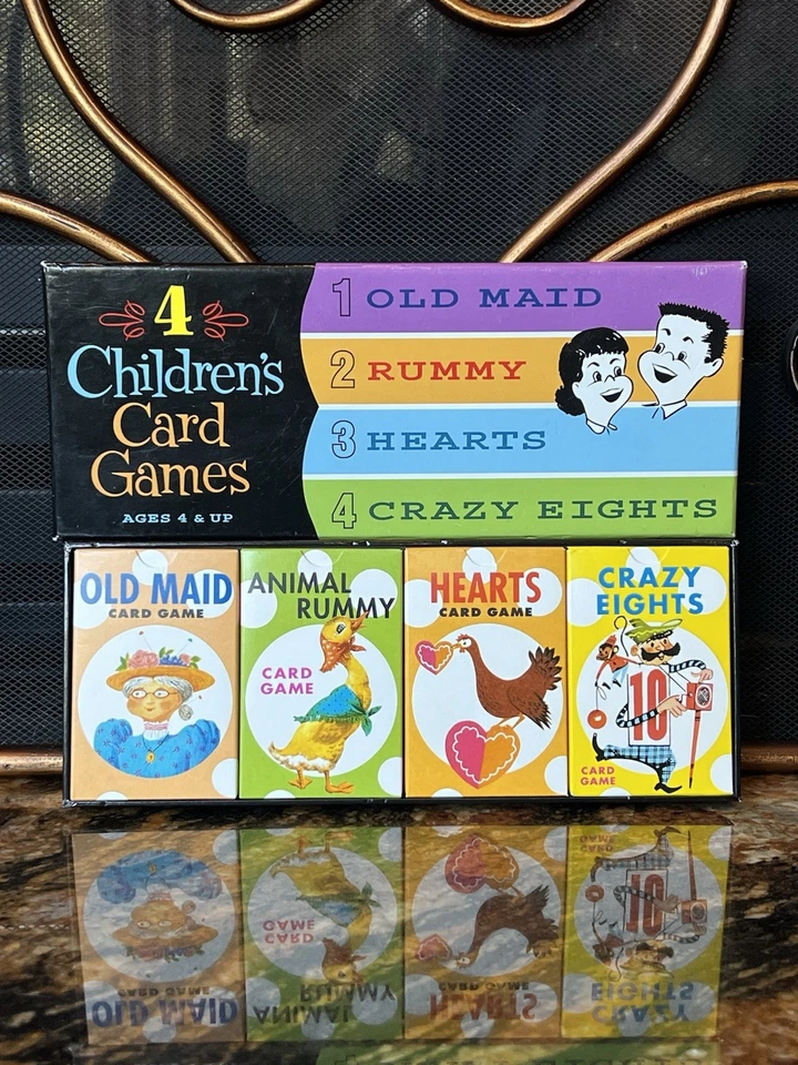 Children's Card Games Bundle - Old Maid / Rummy / Hearts / Crazy Eights - Image 2 of 4