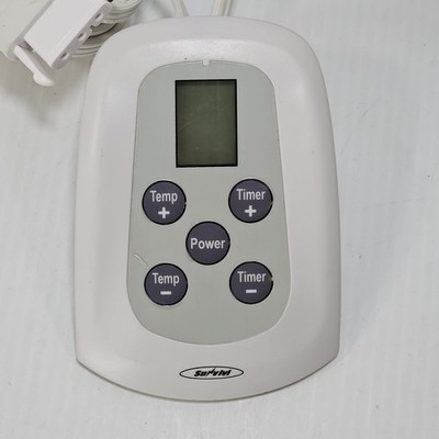 Survivi SQB-T/F/Q/KC Electric Heating Blanket Controller 100W Temp / Timer White