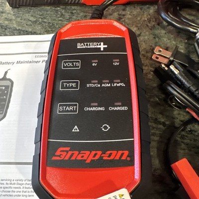 Snap On eebm500b battery maintainer plus 6/12 volt 4a w/lifepo new