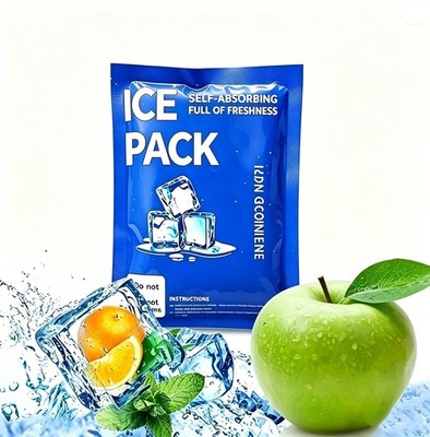 100pcs Reusable Ice Pack Leak-Proof Long Lasting Cold Freezer for Camping