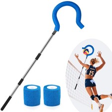Adjustable Volleyball Spike Trainer with Question Mark Hook, Portable Lightwe...