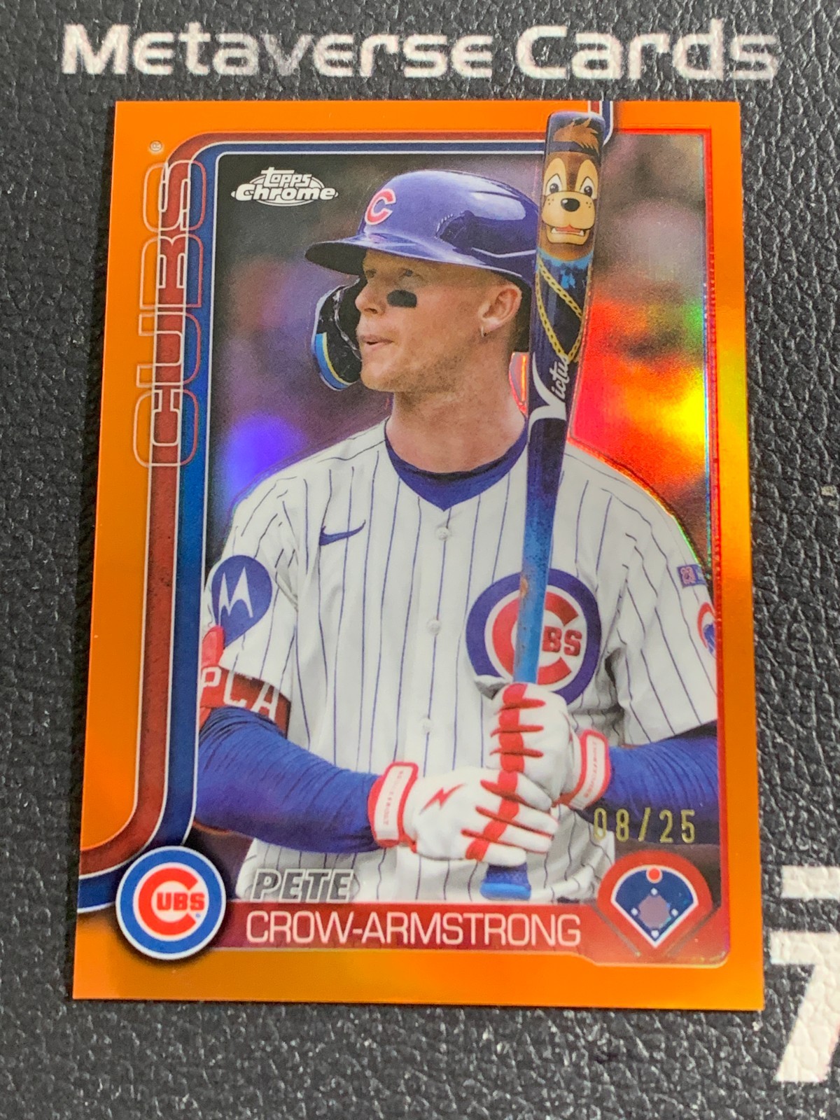 2025 Topps Chrome Update #USC76 Pete Crow-Armstrong Image Variation Orange 08/25