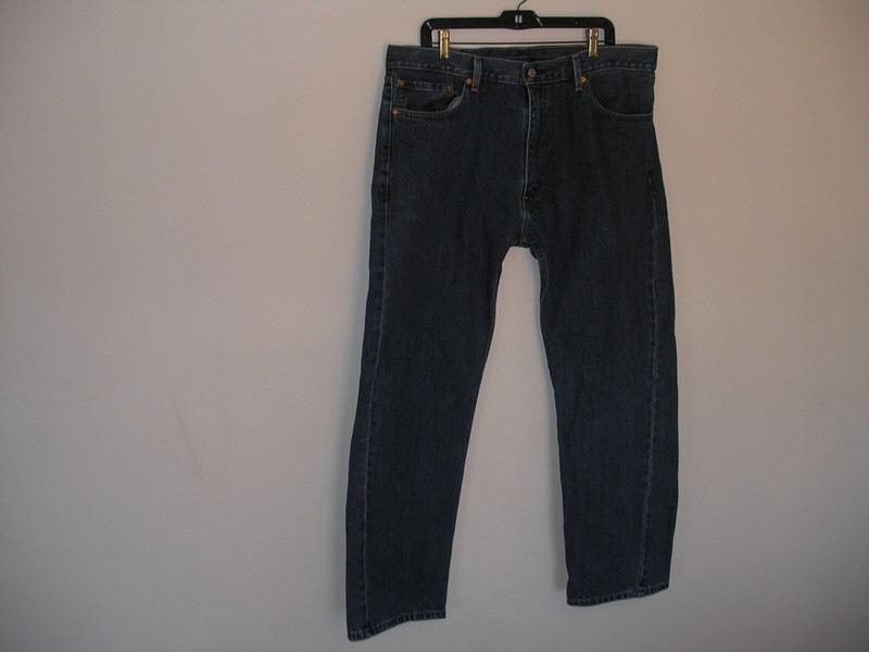 Levi's 505 Jeans 40x32 Dark Wash 100% Cotton Original Fit Straight Leg