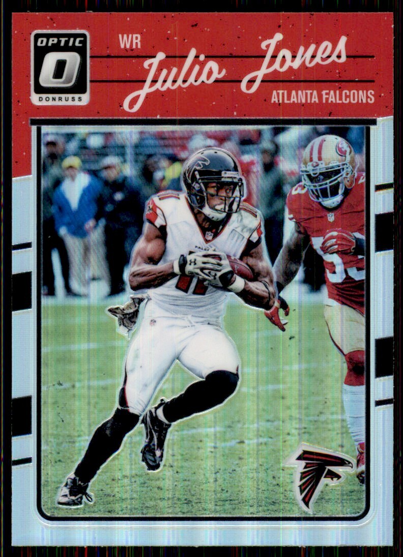 Julio Jones 2016 Donruss Optic Silver Prizm #6 Atlanta Falcons Holo Parallel NFL