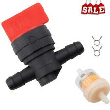 Benzinhahn Kraftstoffhahn Absperrhahn für Briggs & Stratton Rasenmäher 6mm