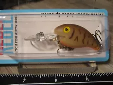 Vintage Rebel 1.5" Deep Diving CB-B 1/4 Oz Fishing Lure Bait Brown Crawdad