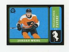 18/19 O-Pee-Chee OPC Retro Black #417 Jordan Weal 012/100 Flyers