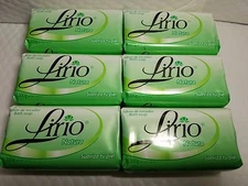 6 PACK LIRIO NATURA BATH SOAP BIG SIZE 200 GR  7 OZ  RARE HOT SALE  SKIN CARE