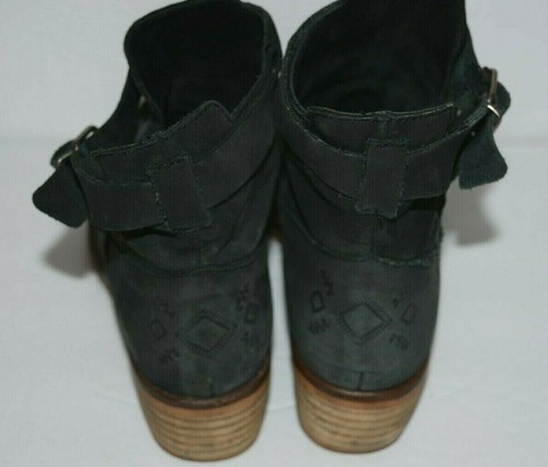 BOTAS DE MUJER COOL WAY NEGRAS DE CUERO ENVEJECIDO TALLA 36/US 5-5.5 *GUC* - Imagen 5 de 9