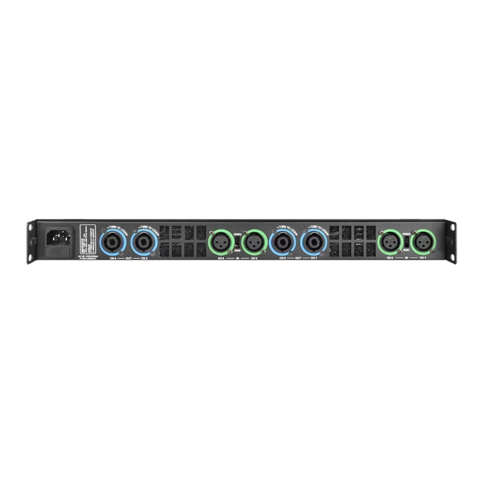 High-Tech 5200W 4-Channel Class D Digital Power Amplifier 5200 Watts PEAK Output - Image 4 of 4