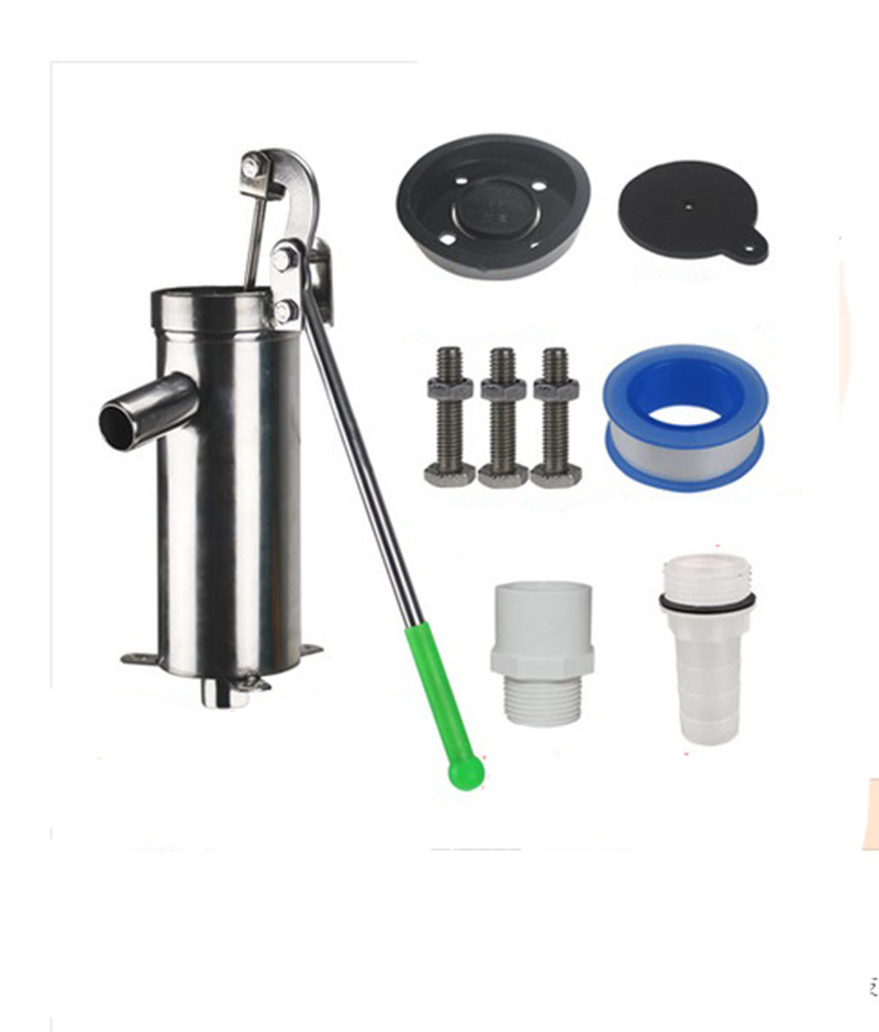 Manual Water Pump Machine Water Jet Pump Well Hand Shake Suction Stainless Steel