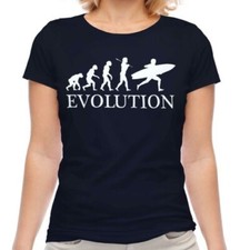 Bagnino Evolution Of Uomo Donna T-Shirt Abbigliamento Regalo Surfer