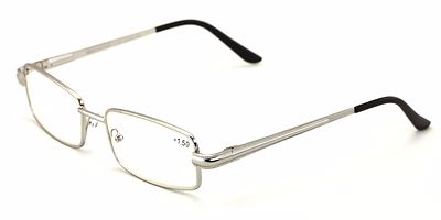 Men Metal Rectangle Computer Reading Glasses - Reduce fatigue, strain, & dry eye