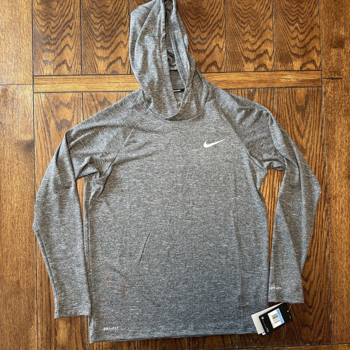 nike men's heather long sleeve hydroguard