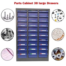 30 Drawer Storage Cabinet Organization Bolt And Nut Tool Anti-slip without Door