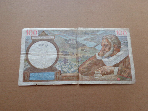 France large banknote 1942 French 100 francs combined shipping up to 10 (a) - Picture 2 of 5