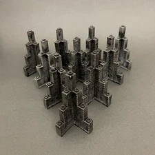 Mega Blok Bloks Portal of Fire AS0988926 Gray Replacement Add-on Parts Lot of 10