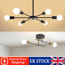 Vintage Pendant Light Modern LED Ceiling Lights Sputnik Chandelier Fixture Lamp