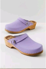 New Free People Mia Alma Clog 8 MSRP: 118 Leather lilac