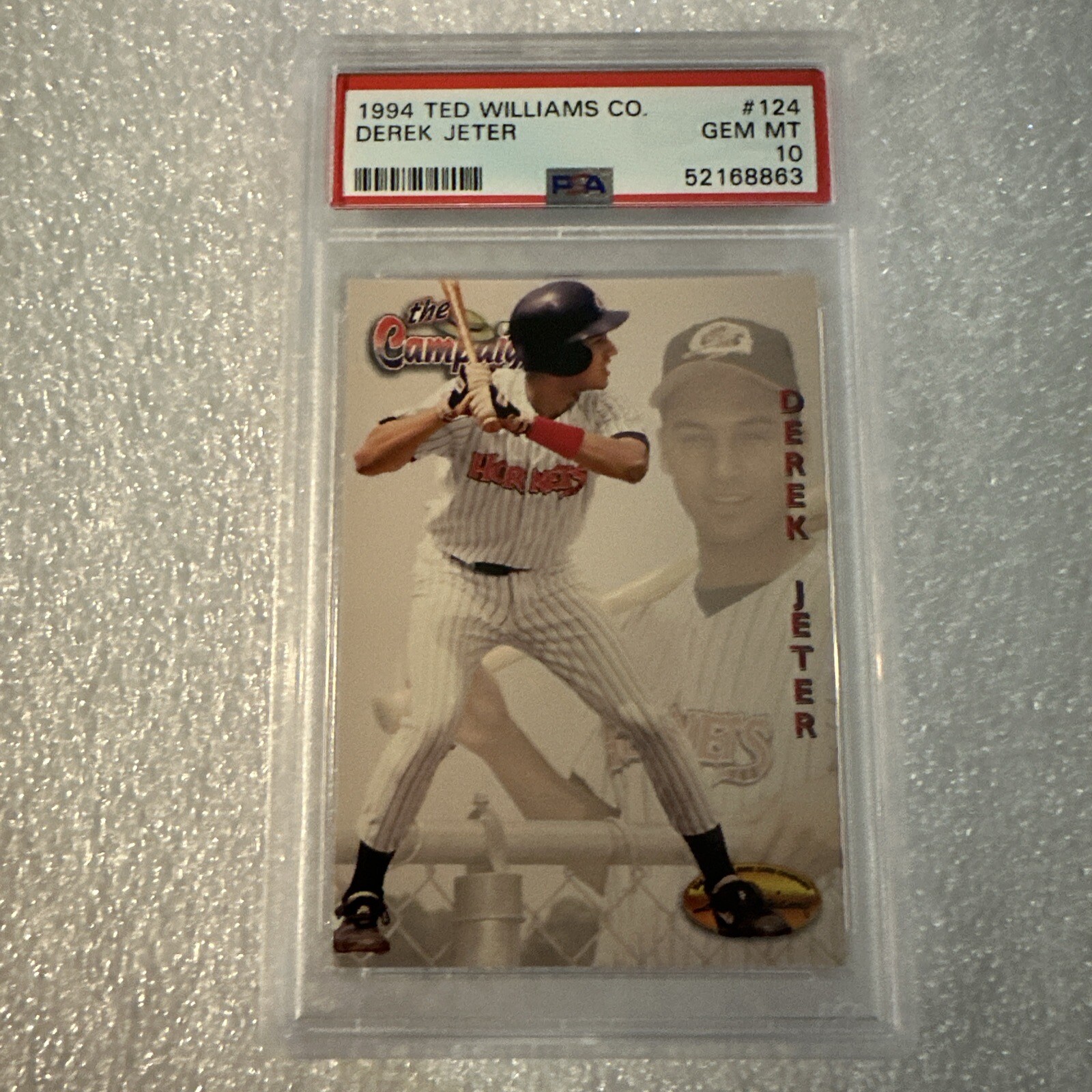 1994 Ted Williams Co Derek Jeter #124 PSA 10 Gem Mint RC HOF Yankees 52168863
