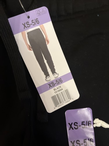 NEW Puma Youth Fleece Jogger Black, Size XS 5/6 NWT - Picture 4 of 11