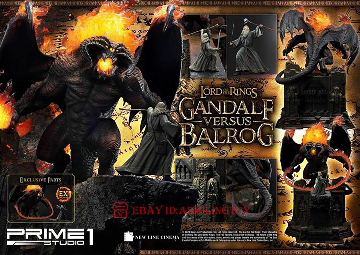 Prime 1 Studio PMLOTR-02 Lord of the Rings Gandalf vs. Balrog P1S