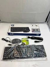 QR-70 Wired Keyboard & USB Optical Mouse 
