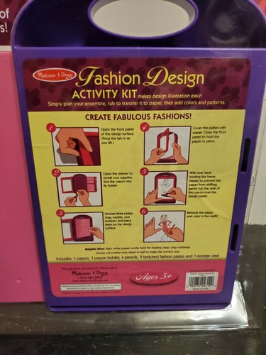 Kit de actividades de diseño de moda Melissa & Doug. 100's of Combinations NUEVO - Imagen 4 de 4