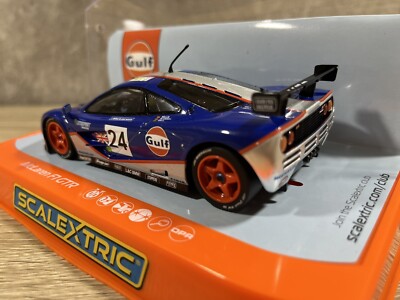 NEW Very RARE SLOT CAR SCALEXTRIC Gulf McLaren F1 GTR #24 1/32 F/S