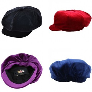 velvet baker boy hat