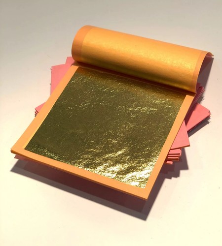 23K Genuine Gold Leaf Sheets (Single Weight 130g, 3" x 3" - 8 x 8 cm) - Picture 2 of 3