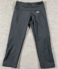 Adidas Leggings Pants Climalite Women's Small Training Striped Black Gym Running