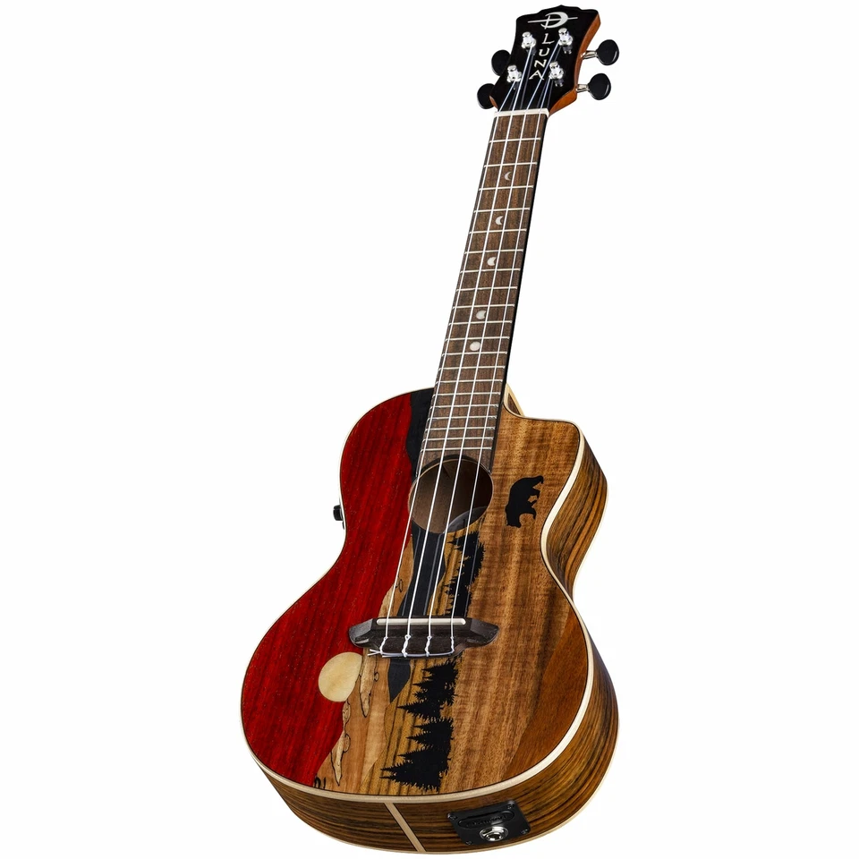 Luna Guitars UKE VISTA BEAR C Vista Bear Concert Acoustic Electric Ukulele - Image 3 of 4